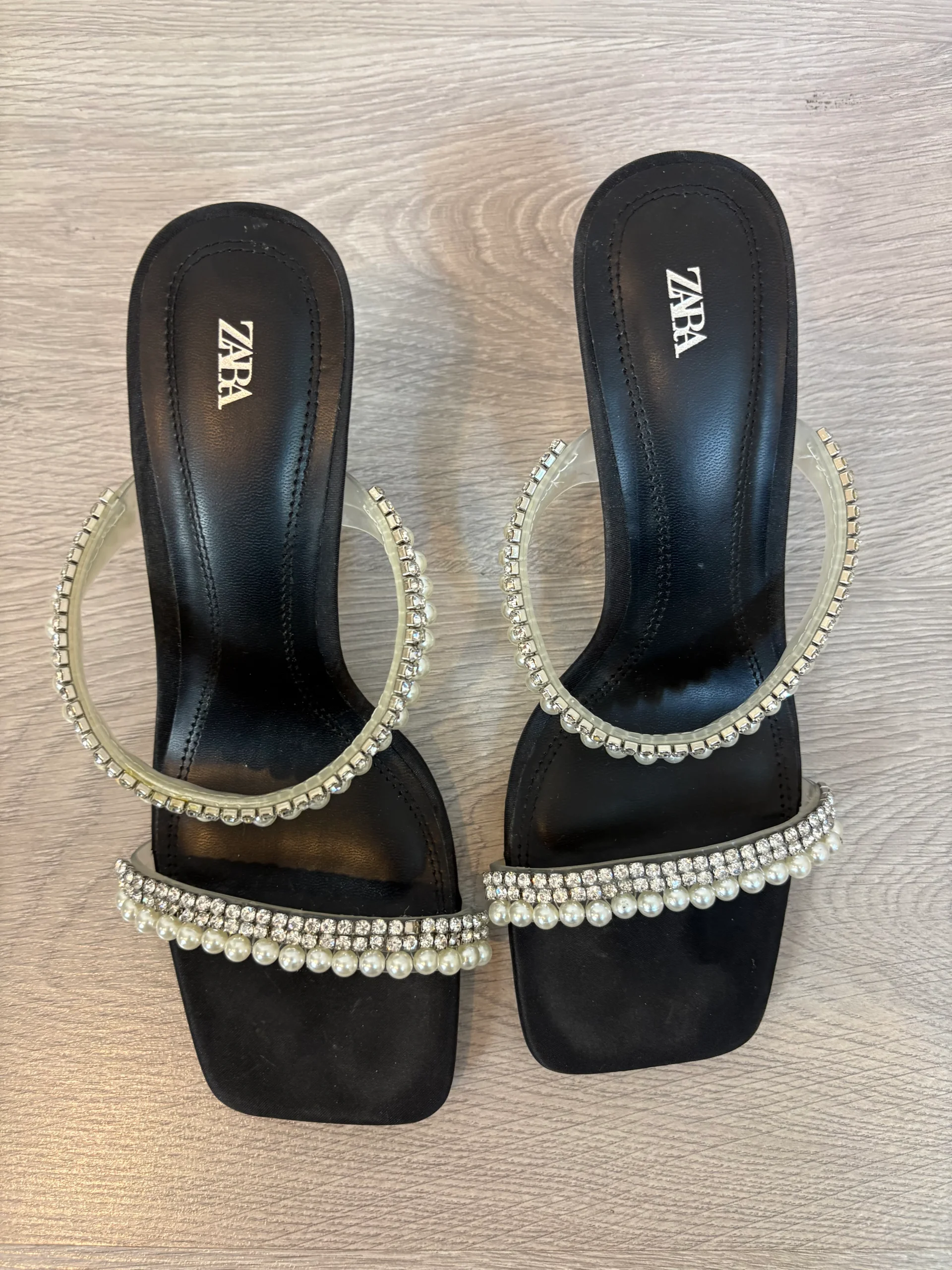ZARA. Sandalia tiras fiesta. T 38 - Imagen 3