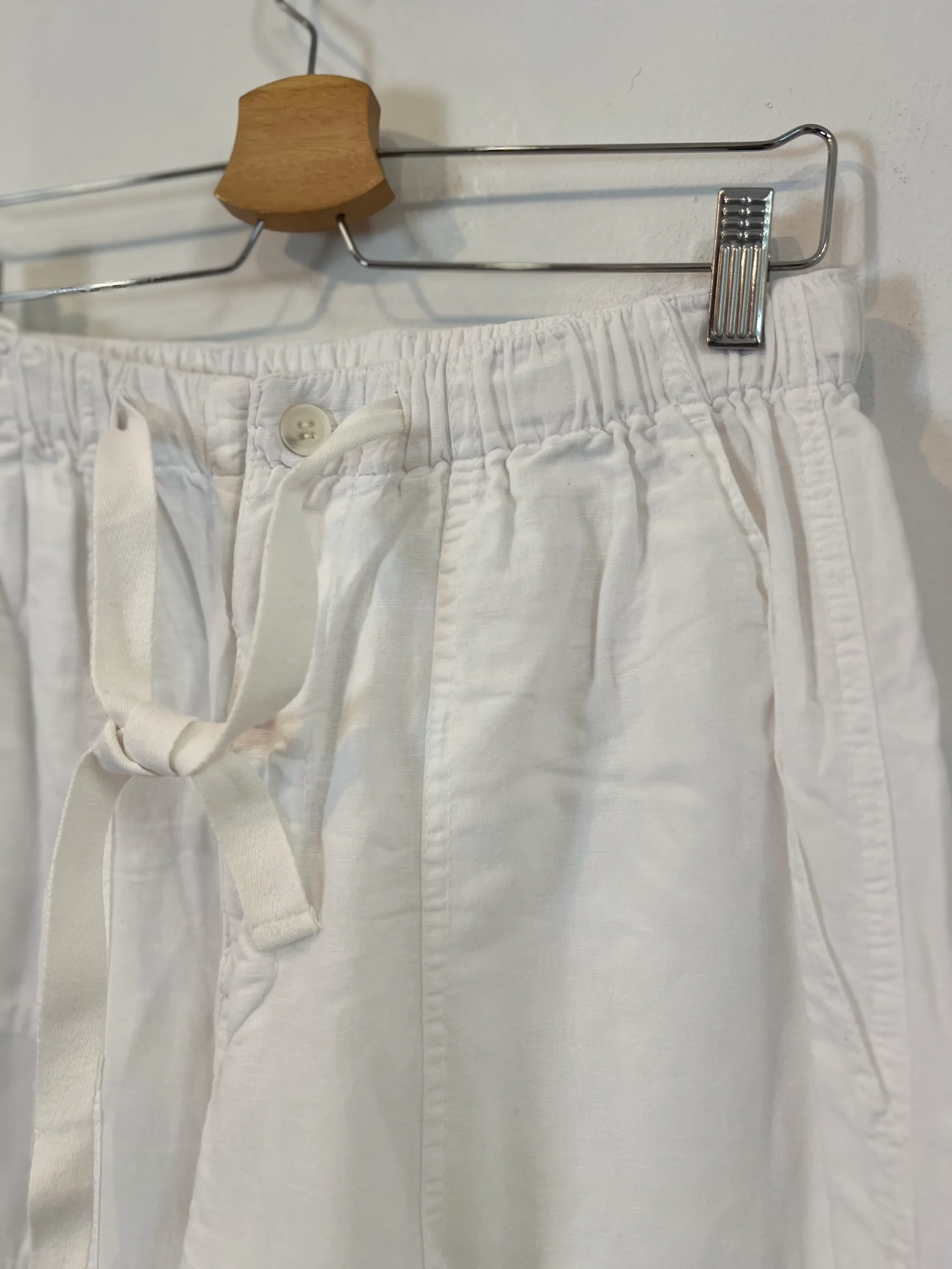 ZARA. Pantalón blanco mezcla. T XS/S - Imagen 3