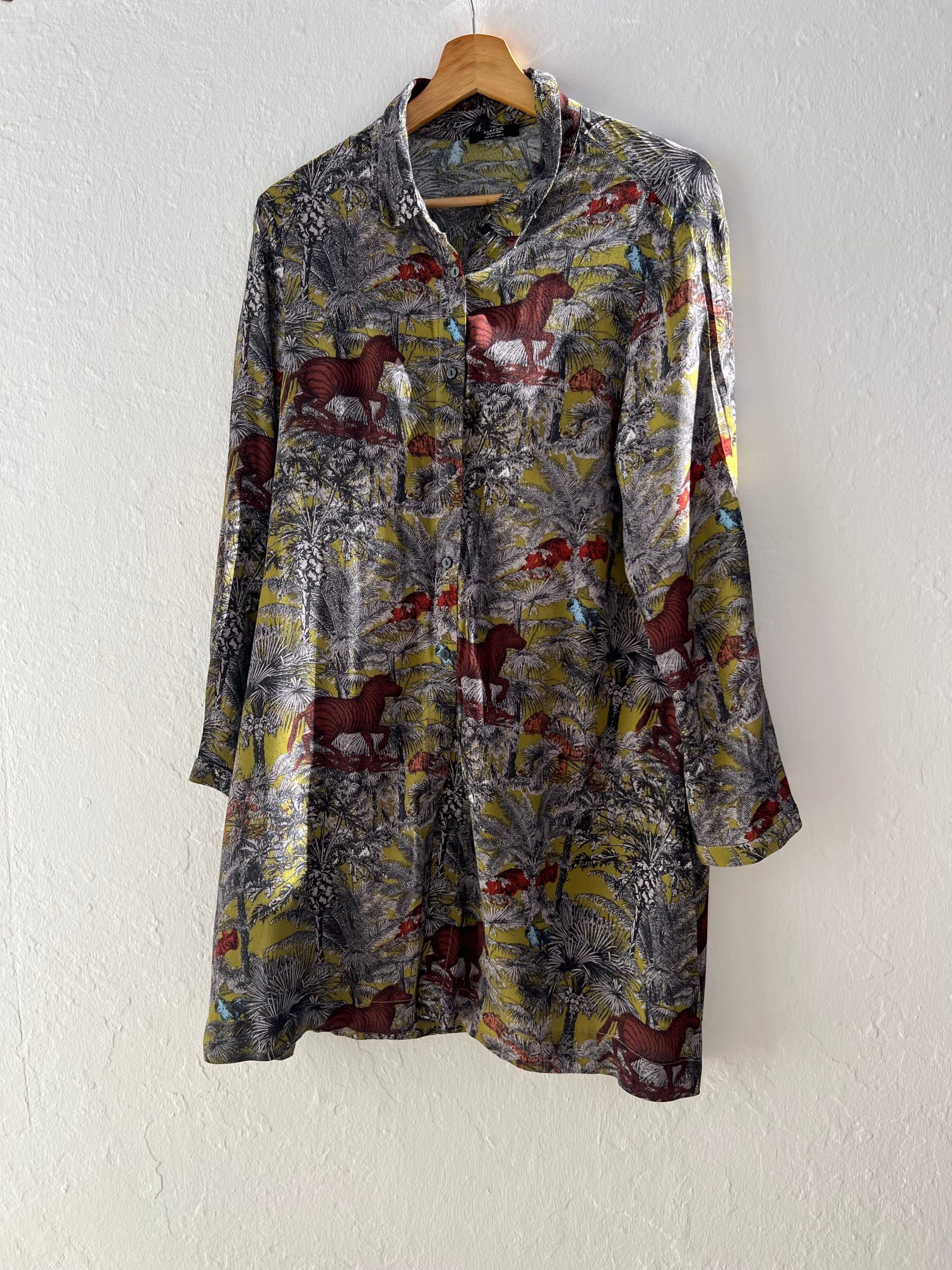 PARFOIS. Vestido camisero estampado TU(m)