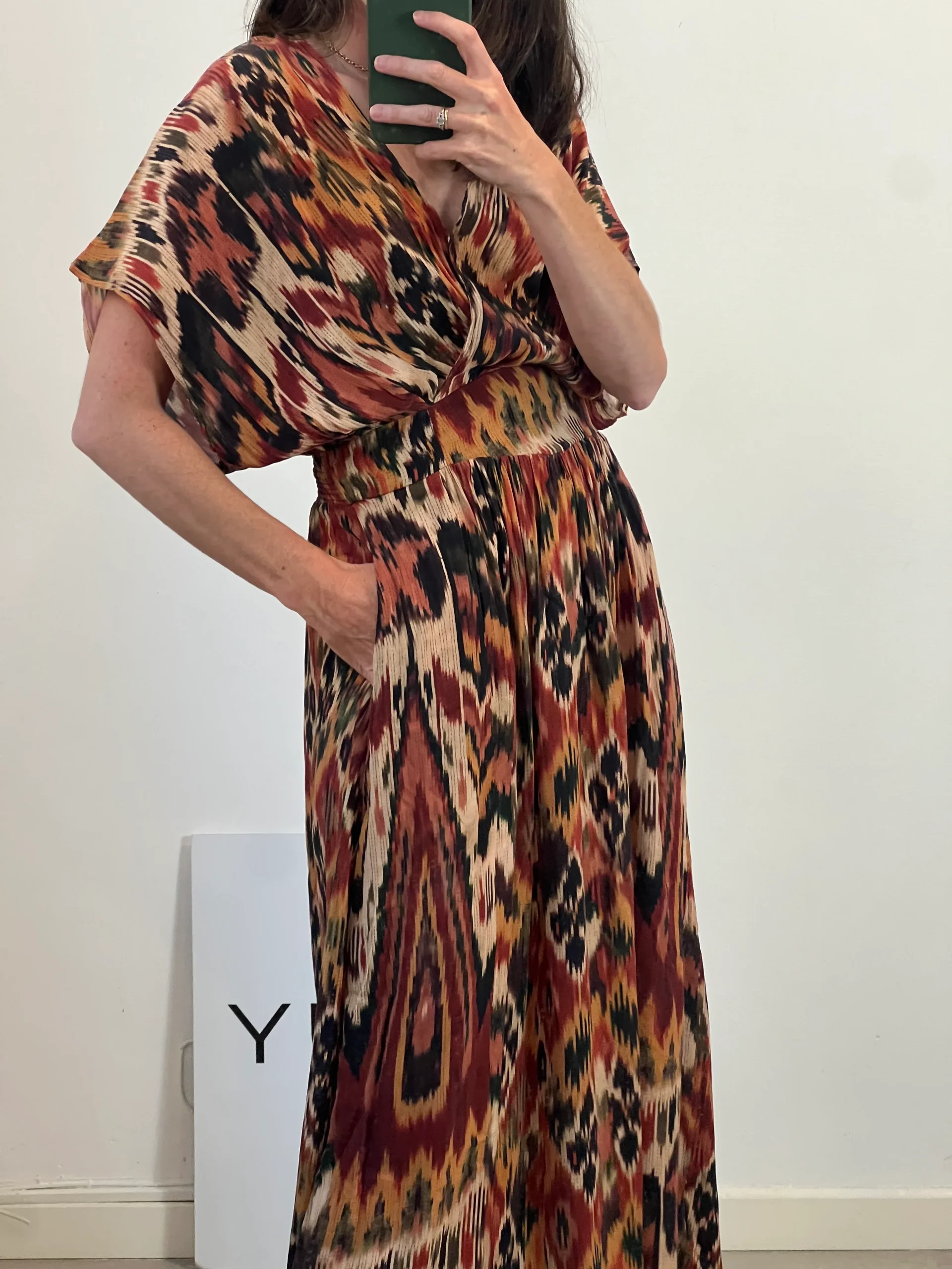 LOUIZON. Vestido largo tie dye T0(xs)