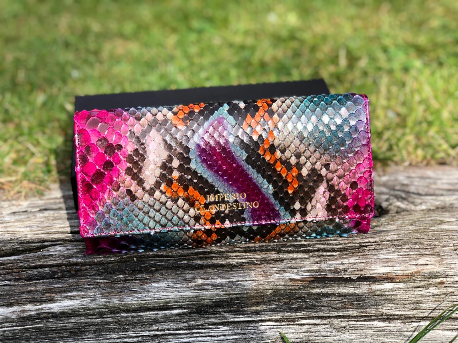 Cartera 5 Carla Pitón Brillo Multicolor